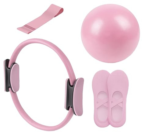 3 Pilates Set, Pilates -ential Kit: Pilatusring & Widerstandsband & Yoga Ring, Pilates Set Für Zuhause, Pilates Zubehör Für Frauen Heimtraining, Kernbilanztraining