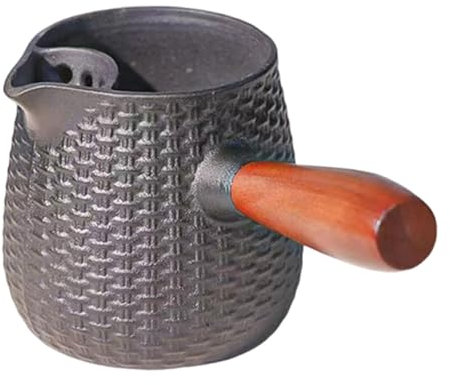 FytStycale Tetera de Hierro Fundido de 600 Ml para Llama Abierta Y Camping, Style C, Individual