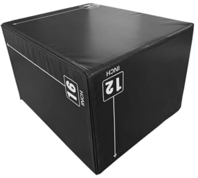 QSTDGVPW Jump Box per Esercizi, Attrezzo per Esercizi di Salto, Multifunzionale, 30 X 35 X 40 Cm, Box, Allenamento della per Il Fitness, Style B