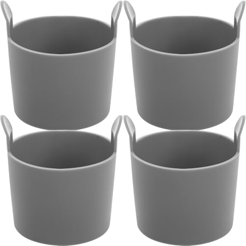 SOIMISS 4 piezas Molde Silicona para Huevos Freidora Aire Moldes Antiadherentes para Huevos Escalfados Aptos para Horno y Microondas Fáciles de Limpiar y Resistentes al Calor