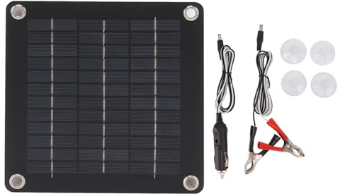 Caricabatteria solare per auto, 12 Volt, kit di ricarica con