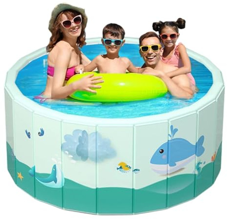 Piscina Non Gonfiabile | Vasca Da Bagno In PVC Non Gonfiabile | Piscina Per Bambini | per Bambini Cane Famiglia Animali Domestici Giardino Cortile Esterno Estate Chiesa Centro Feste