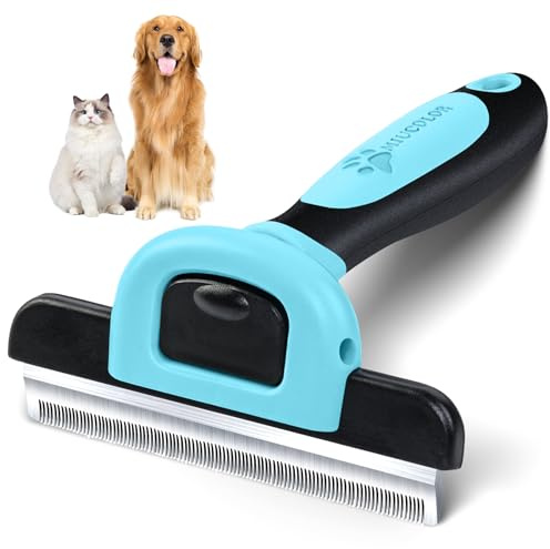 MIU COLOR Pet Grooming Brush, Deshedding Tool for Dogs & Cats, Effectively Reduces Shedding by up to 95% for Short Medium and Long Pet Hair
