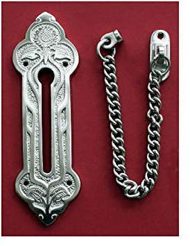 Graf von Gerlitzen Antik Messing Nickel Tür Kette Türkette Sicherheitskette Sicherheitsbeschlag DSQ2N