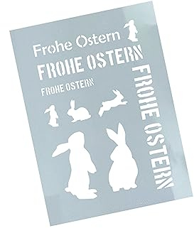 Schablone - WANDSCHABLONE M - Strukturschablone - Airbrushschablone - FROHE OSTERN - zAcheR-fineT