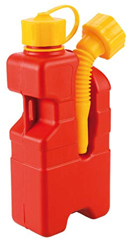 SOS FUEL - 1LT tanica emergenza benzina idrocarburi da 1lt dotata di prolunga a soffietto inclinata da avvitare sulla bocca di fuoriuscita della tanica,omologata UN; ADR-RID; IMDG.