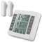 Digital Refrigerater Therometer, Wireless Digital Audible Alarm Fridge Freezer Thermometer with 2PCS Sensor Min/Max Display.
