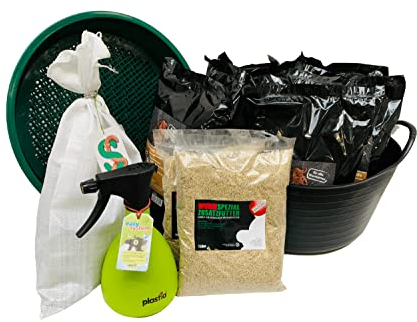 XXL Wurmzucht - mit 1 kg kleinen (ca. 1100 St.) für eigenen Zuchtbehälter (ohne Zuchtbox) Angelwürmer, Futterwürmer, Regenwürmer, Dendrobena, Würmer, Riesenrotwürmer, Angelköder, Lebendköder, Wurmfarm
