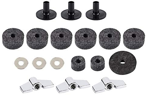 Beckenwaschanlage, RiToEasysports Drum Felt Washer Pad Kunststoff Beckenständer Hülse Ersatzteile Set mit Flügelmuttern