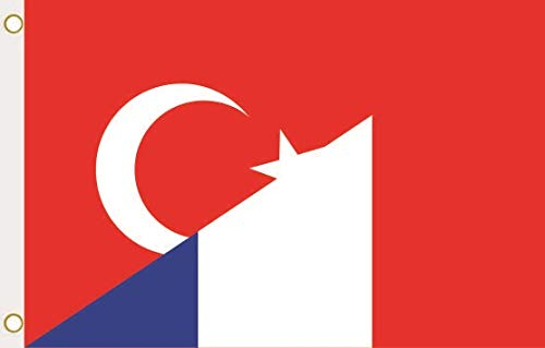 U24 Flagge Fahne Türkei-Frankreich 90 x 150 cm