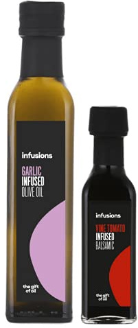 250ml Garlic Oil Paired with 100ml Vine Tomato Balsamic