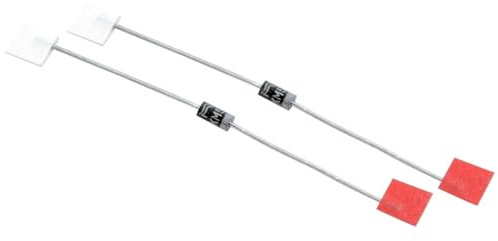 2x LED Blinker Sperrdioden zum Entkoppeln der Blinkerkontrollleuchte Set | Set mit 2 Sperrdioden, Gehäuse DO41, max. 50V und 1A/1000mA; zum Einlöten in die Plus- und Minusleitung der Kontrollleuchte