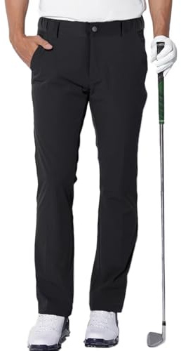 AOLI RAY Herren Golf Hosen wasserdichte Golf Stretchhose Schmale Passform Golf Trousers Slim fit Stretch Lang Golfhose Golf Pants