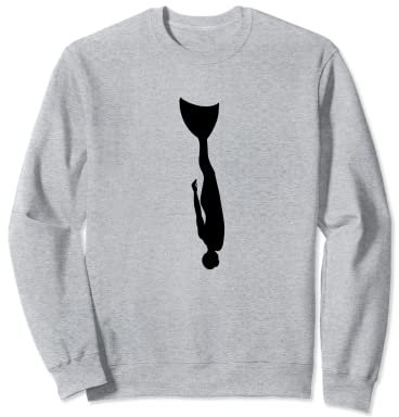 Monoflosse Mono Flosse Tauchen Freitauchen Apnoe Speerangeln Shirt Sweatshirt