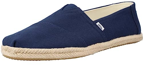 TOMS Herren Alpargata Rope Classic Flacher Slipper, Blue Navy, 45 EU