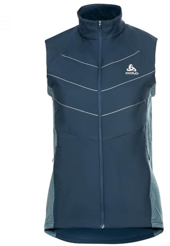 Odlo Damen RUN EASY S-THERMIC Laufweste, blue wing teal