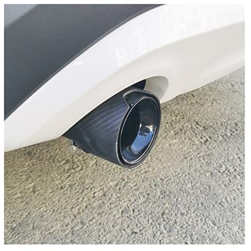 Für X1 F48 F49 X2 F39 2016-2022 Auto Endrohr Auspuff Auto Spitze Edelstahl Schwanz Kehle Dekoration Auspuffblende (Farbe : X2 Black 1pc)