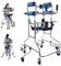 Déambulateur pour personnes âgées, cadre de rééducation hémiplégique pour adultes, aide à la marche pour personnes handicapées, déambulateur médical portable à hauteur réglable, adapté aux personnes