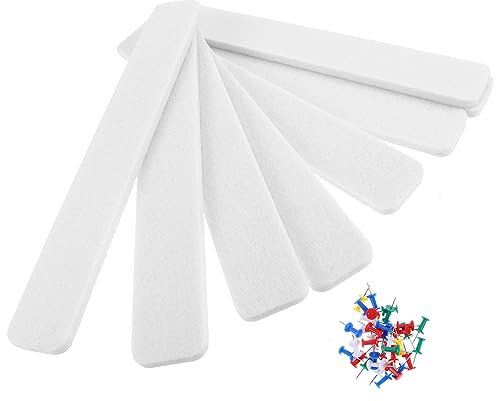 LALAFINA 1satz Filz Pinnwand Mit Selbstklebenden Weiße Filzleisten Und Bunte Pinnnadeln Dekorative Wandtafel Für Notizen Büro Und Zuhause Rutschfest Und Langlebig