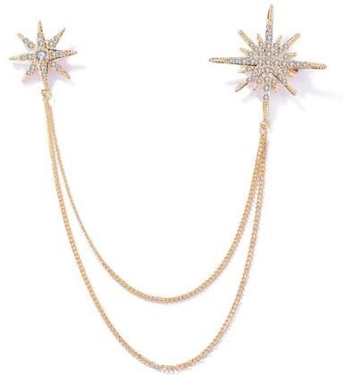 Broche Étoile En Strass Pour Femmes, Filles Et Hommes, Flocon De Neige En Cristal, Épingles à Revers, Accessoires De Costume, Bijoux De Bouquet, Cadeaux De Noël, De Mariage, De Saint-Valentin