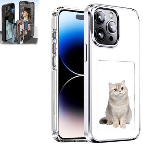 Mystoneer Smart Ink Phone Case, Étui de téléphone Intelligent à Encre, Étui de Protection d'écran à Encre pour Smartphone, Compatible avec l'iPhone 15 Pro Max (Blanc, 13 Pro Max)