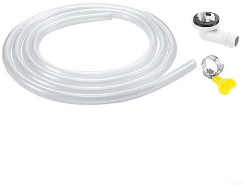 Feegow Air Conditioner Drain Hose 15mm ID 10ft with Clamp for AC Units Washing Machine, Portable Air Conditioner Hose AC Hose Exhaust Hose