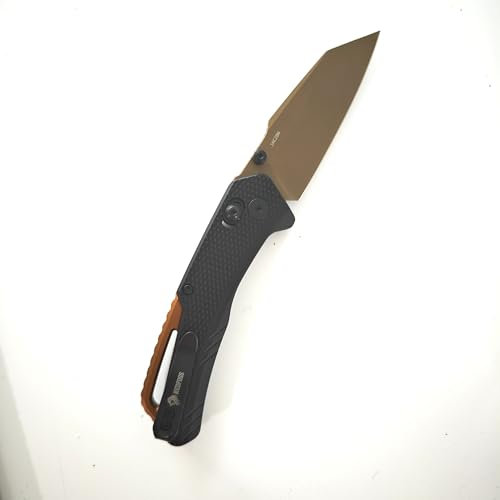 NedFoss KROKODIL Klappmesser, 7.5CM 14C28N Stahl Taschenmesser mit Axis lock, Einhandmesser mit Aluminium-Griff, Outdoor Messer mit Clip, Survival Messer für den Alltag, Sammlung & Geschenk