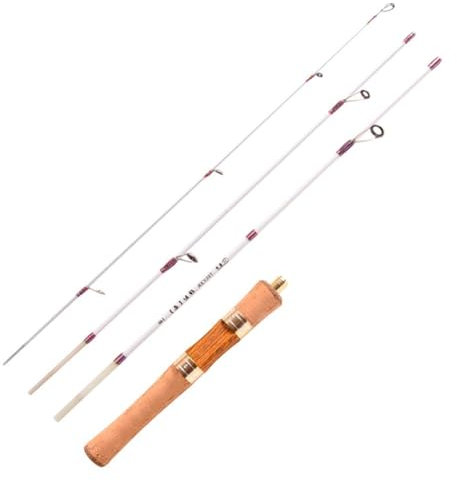 WANGBINGXING Angelrute Weiche Hand Angelrute Teleskop Angelrute Drehbare Tragbare Ultra-licht Outdoor Zubehör for Seen Stauseen Stipprute(Straight Shank)