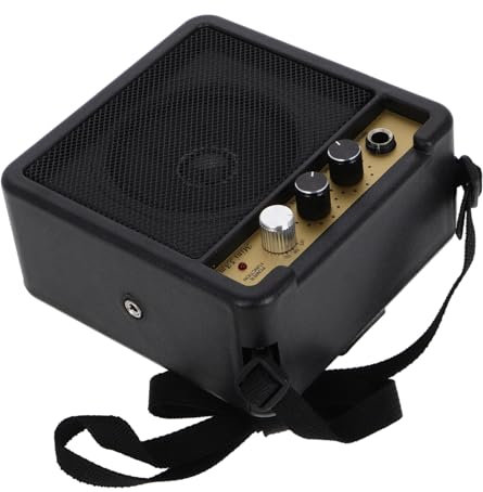 KICHOUSE Mini Guitar Amp Electric Guitar Amplifier Small Amp for Practice Busking Audio Cable