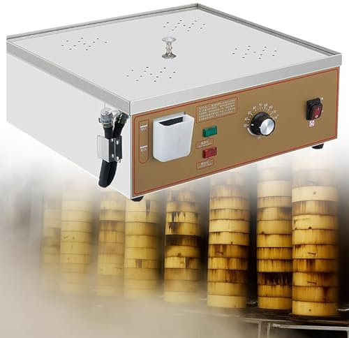 JJENXYYDS Machine Électrique À Vapeur Petits Pains,Machine à Petits Pains à la Vapeur Commerciale,Cuiseur Vapeur électrique à 2/4/6 Trous avec Alarme d'ébullition à Sec,pour Cuisson,Four-Hole