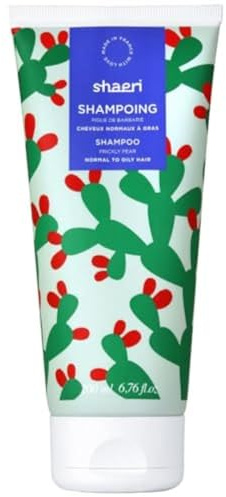 Shaeri - Shampoing Purifiant à la Figue de Barbarie 200 ml - Pour Cheveux à Tendance Grasse - Purifie, Revitalise et Rééquilibre - Formule Naturelle et Vegan, Fabriqué en France