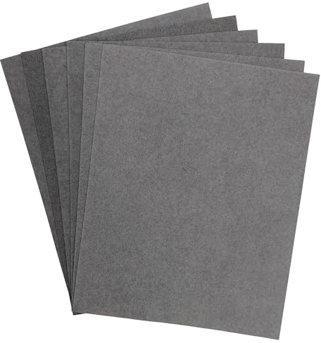 Strongthium Lot de 6 Feuilles de Papier à Joint sans Amiante, Épaisseur 0.8/1.0/1.2mm, Résistant Haute Température et Huile, pour Moteur Essence/Diesel, Moto, Tondeuse, Découpe Personnalisée