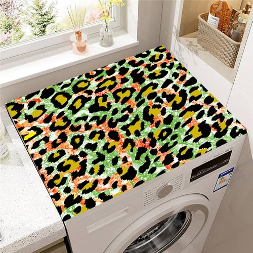 Highdi Textures Animales Housse de Protection pour Machine à Laver Top,Coussin de Machine à Laver Antidérapant Housse de Machine à Laver pour Machine à Laver Ou Sèche-Linge (Vert,30x40cm)