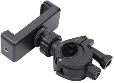 Support de trépied pour téléphone portable - Adaptateur de téléphone portable - Support à clip pour selfie - Monopode rotatif
