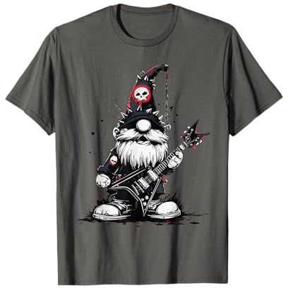 Nain de Jardin Rocker Jouant de la Guitare T-Shirt