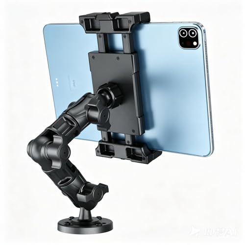 OHLPRO iPad Tablet Holder for Car, Heavy Duty iPad Holder Compatible with 5-17 inch Tablets, Adjustable Angle, Sturdy Design, Ideal for Wall, Commercial Vehicles, Long