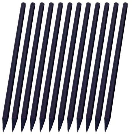 CAZSTYK 12 Stück/Set, schwarze Bleistifte, niedlich, schwarzes Holz, Standardmalerei, Zeichnen, Schreiben, nicht verblassende Holzstifte