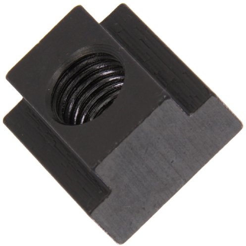 1018 Steel T-Slot Nut, Black Oxide Finish, Grade 2, 1/2-13 Threads, 3/4 Height, 11/16 Slot Depth, Made in US (Pack of 5)