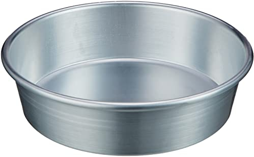 Pentole Agnelli Linea Pasticceria e Pizza Tortiera Conica in Alluminio con Orlo (H 6 cm), Argento, 20 cm