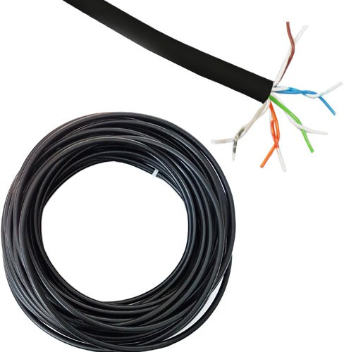 25m Black Outdoor Telephone/Communication Cable – 5 Pair 10 Core – BT Wire Meter Reel – IDC Install CW1128 Water Resistance Twin Way