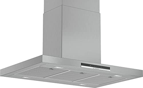 Bosch DIB97IM50 Hotte îlot Série 4 - 1 moteur et 4 vitesses d'aspiration dont 1 intensive - Eclairage LED - 90 cm - 256 W - Inox