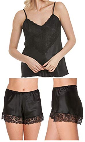 undercover underkläder dam satin kamisole kami & franska knickers storlek 10-26