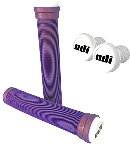 Odi SLX Soft BMX Dirt Stunt-Scooter Griffe 160mm mit Barends + Fantic26 Sticker (Lila)