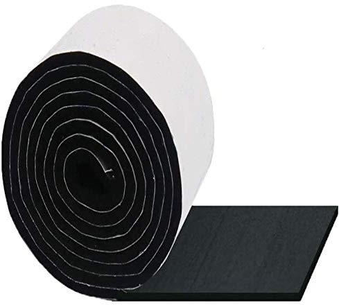 SunAurora Filzgleiter Selbstklebend, Filzband Selbstklebend, Stark Filzstreifen, DIY selbstklebende Möbel-Pads, Bodenschutz, Filz-Stuhl-Pads（4m*35mm*5mm,Schwarz）