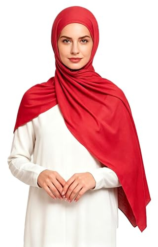 Lina & Lily Maxi Hijab Jersey Premium, Kopftuch Schal Turban für Muslimische Frauen