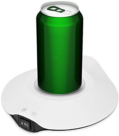 USB Cold and Hot Coasters, 2 in 1 Beverage Warmer and Drink Cooler, -3℃- 65 ℃ USB Heating and Cooling Mat Coffee Tea Beverage Cans Cooler & Warmer Heater Chilling Coasters(White)