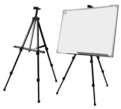 YANYUESHOP Espositore per treppiede con cavalletto per Pittura da Studio da Campo telescopico per artisti con Lavagna Bianca
