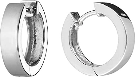 trendor Ohrringe für Damen und Herren 925 Silber Creolen Ø 17 mm 41577 | modischer Ohrschmuck für Damen und Herren, zauberhafter Schmuck aus Sterlingsilber,
