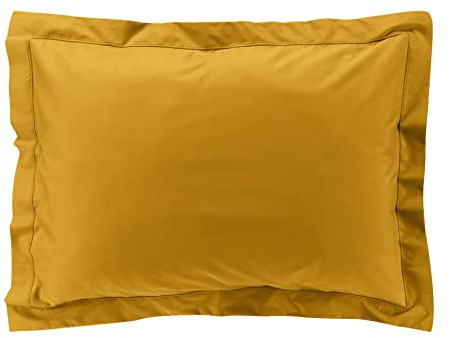 Douceur d'intérieur, Kissenbezug, Perkalin, Perkal, Baumwolle, 50 x 70 cm, Curry