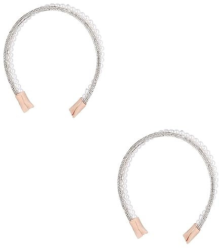 FOMIYES 2 Stücke Headpin Stirnband Für Frauen Strass Zubehör Künstliche Haar Schmuck Für Mode